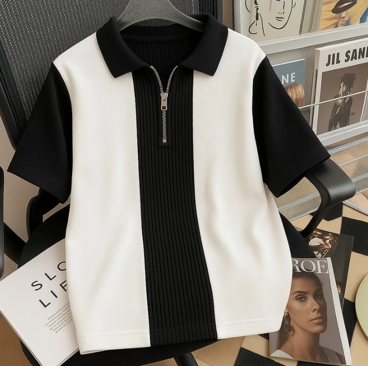 Men Zip Blens T-Shirt hot deal